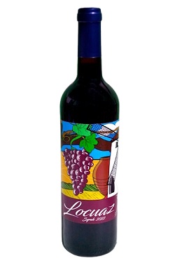 vino tinto castilla la mancha, vino tinto syrah, syrah, vino tinto villarobledo, albacete, vino de albacete, bodegas locuaz, locuaz syrah, bodegas locuaz albacete, vino tinto, vino de syrah