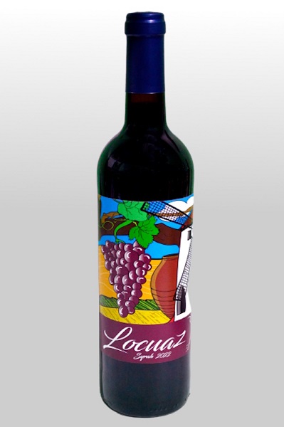 vino tinto castilla la mancha, vino tinto syrah, syrah, vino tinto villarobledo, albacete, vino de albacete, bodegas locuaz, locuaz syrah, bodegas locuaz albacete, vino tinto, vino de syrah